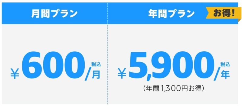 アマゾンプライム月間プランと年間プランの比較